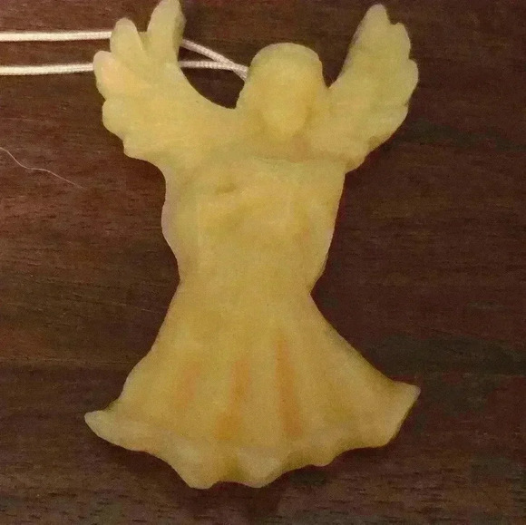 Handmade Beeswax Ornaments Set  of 3 angels - Picture 3 of 4